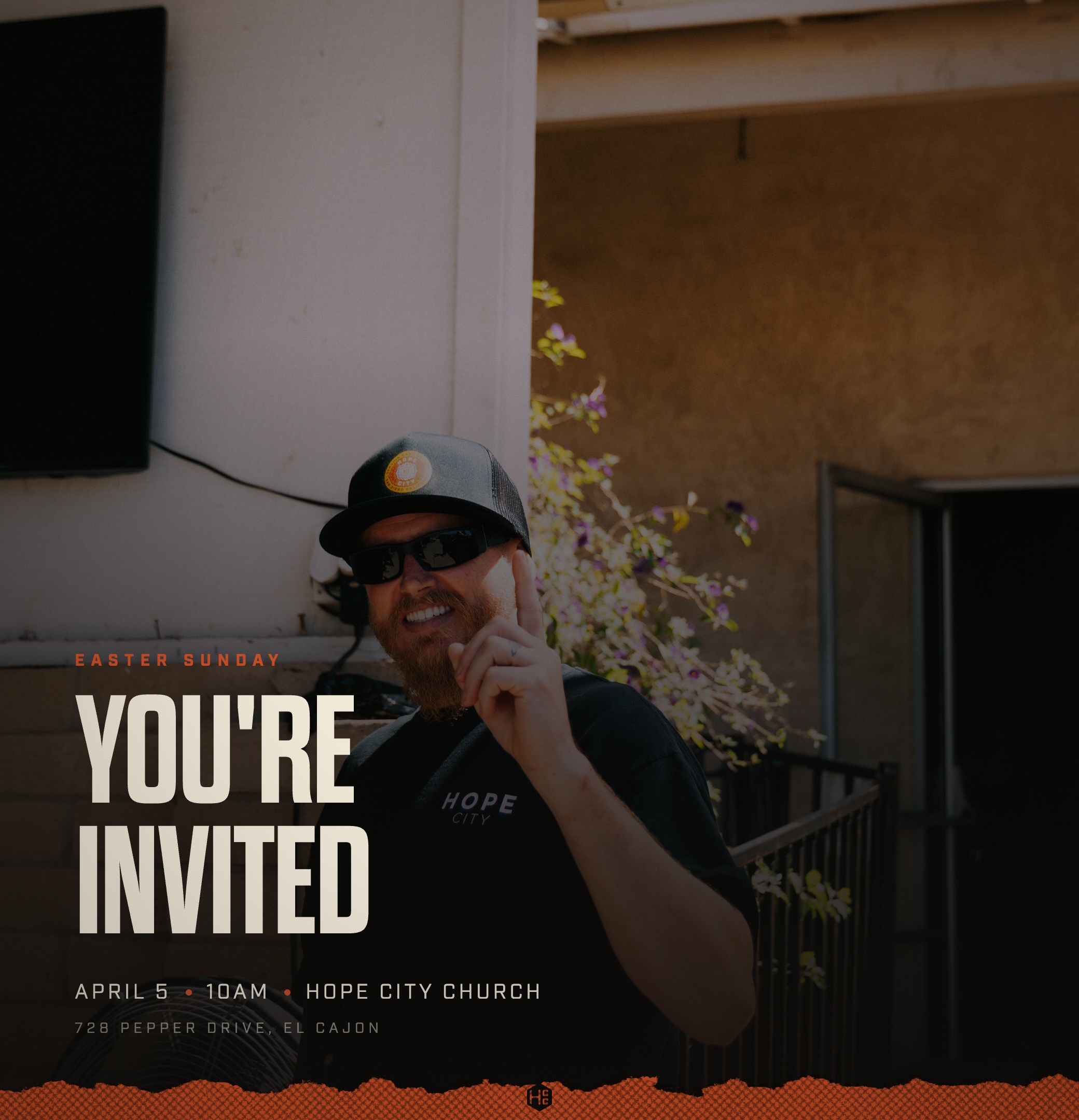 Easter invite graphic: You're Invited
