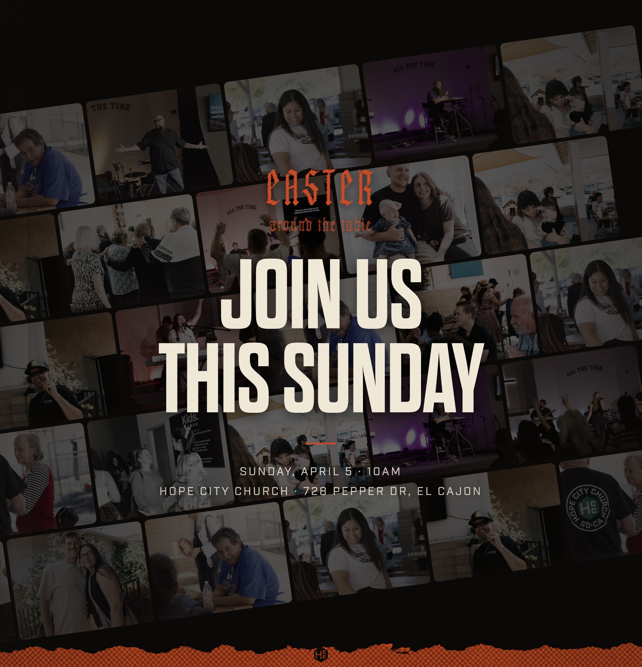 Easter invite graphic: Join Us This Sunday